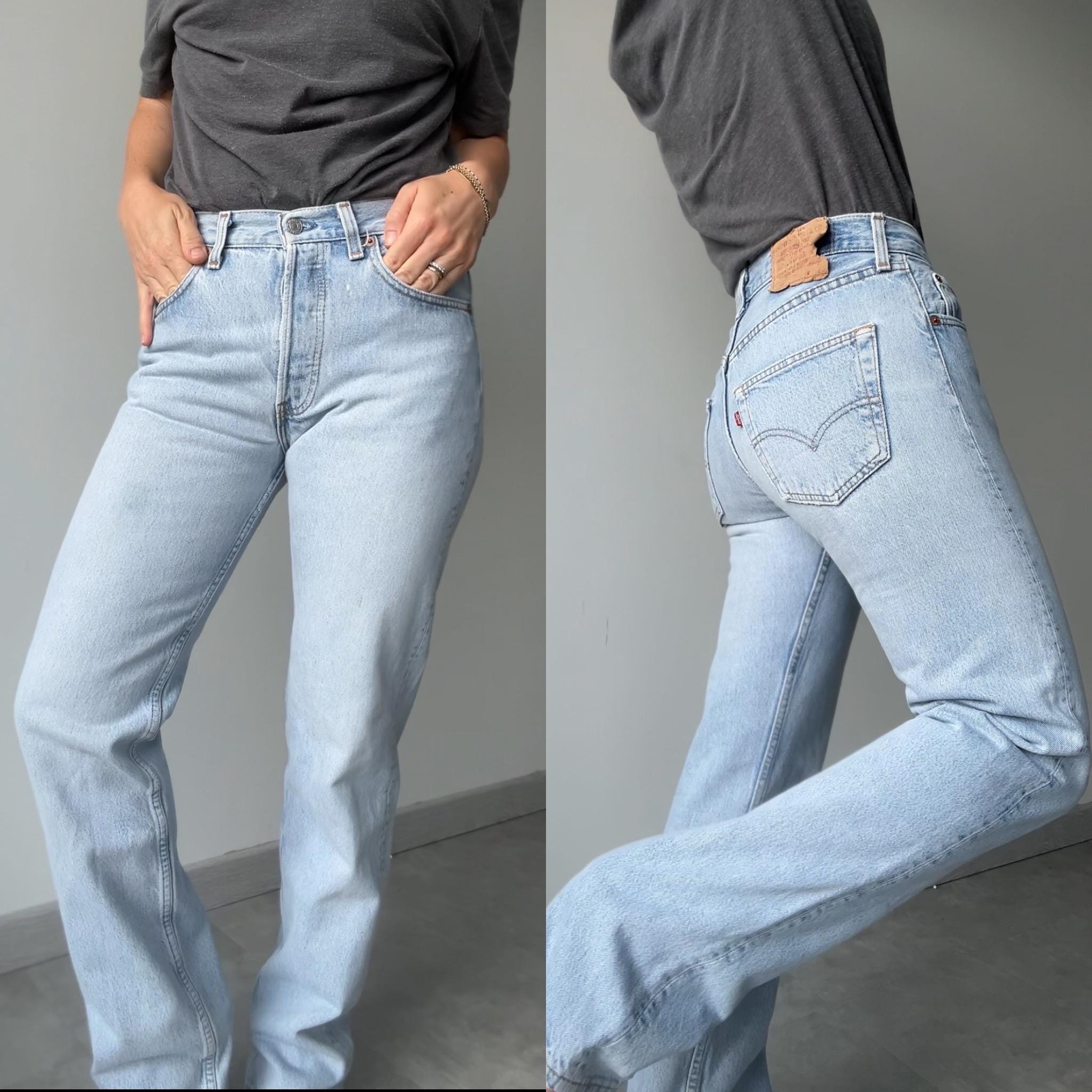 Levis 501 vintage w28 L31 Levi’s light blue faded stonewash straight leg 90s Levi’s USA 501 vintage Levi’s available