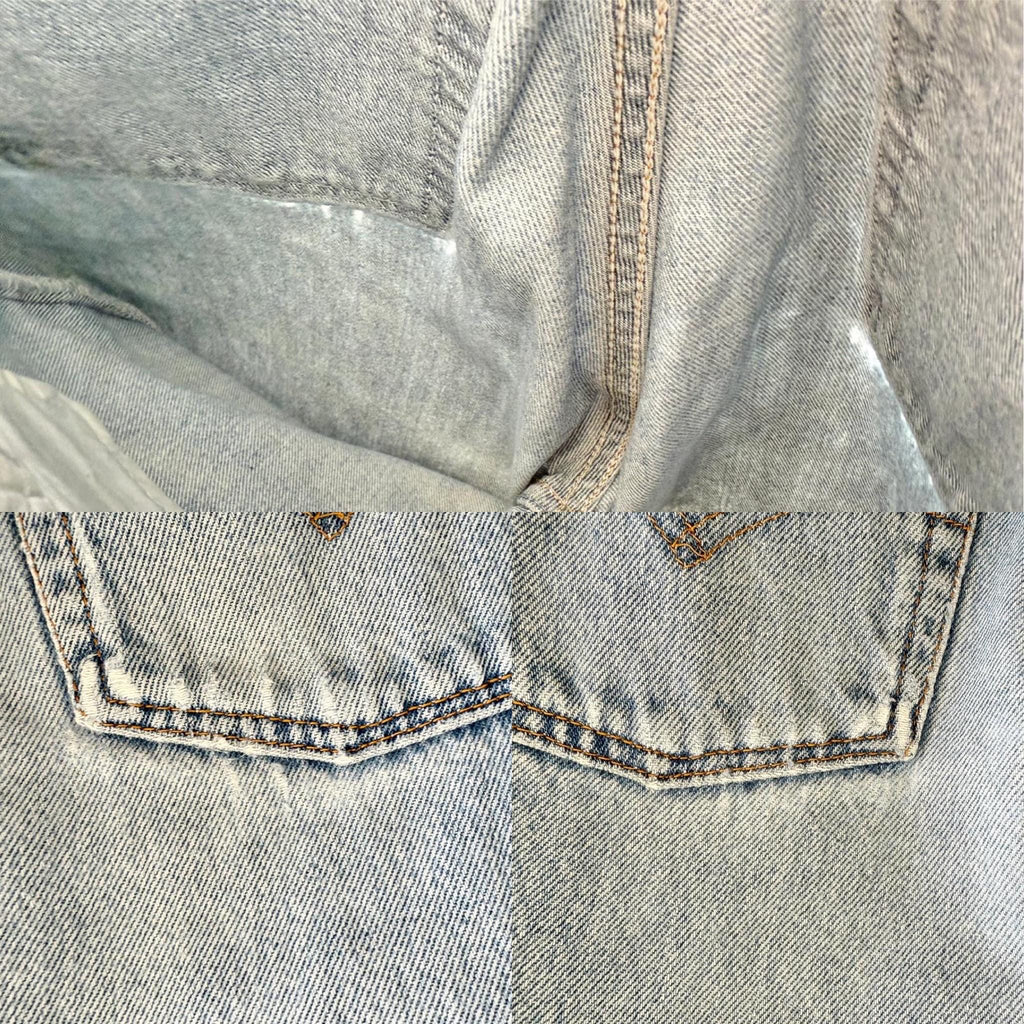 W26 L30 Levis 501 vintage 25-26” measured waist faded medium blue 90s made USA