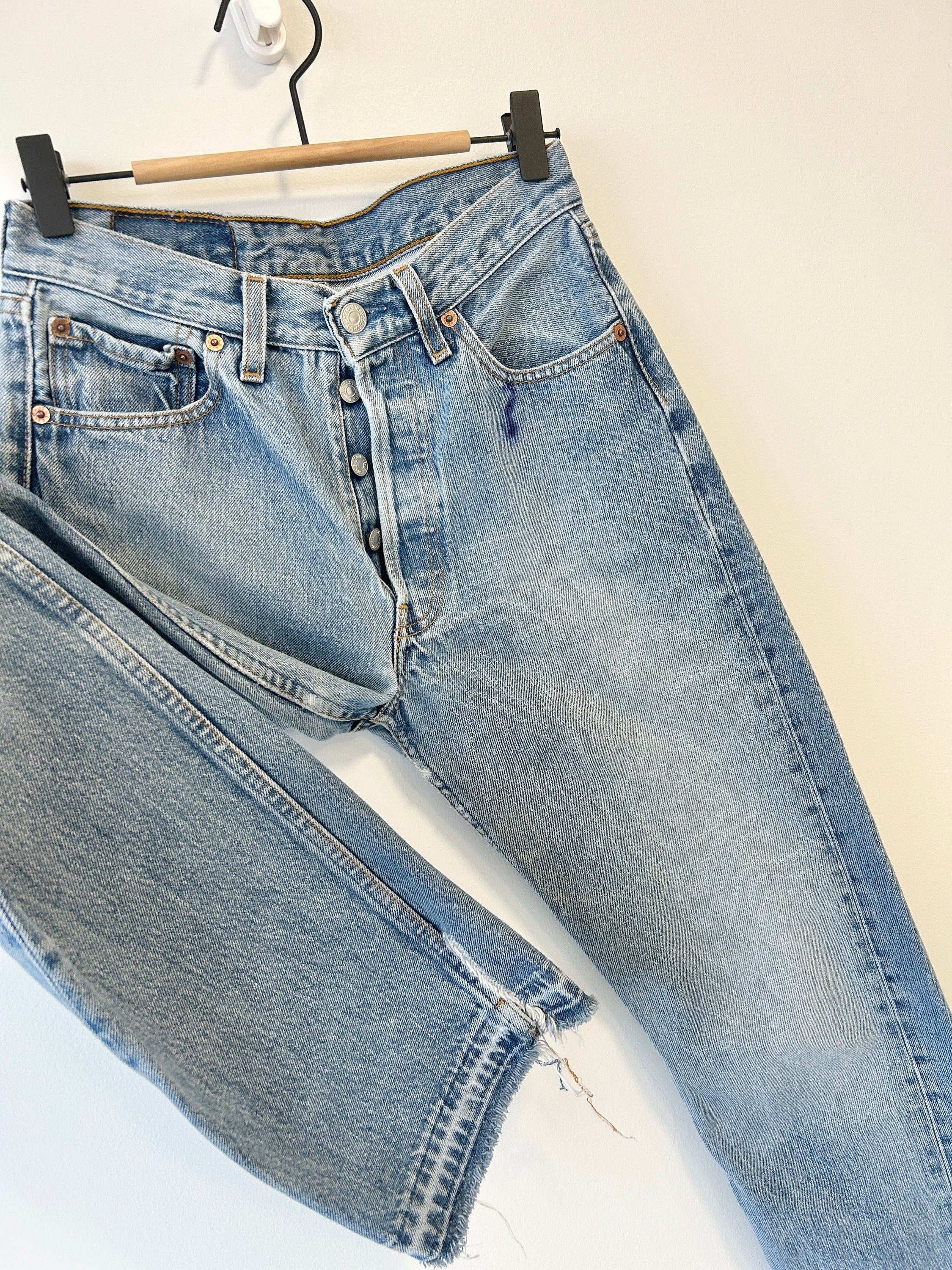 Levis 501 vintage W26 L31 Levi’s 501 faded blue denim straight leg 90s 501 vintage blue 501 vintage Levi’s