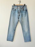 W29 L30 vintage Levis 501 28-29” measured medium blue made in USA 90s for women tag