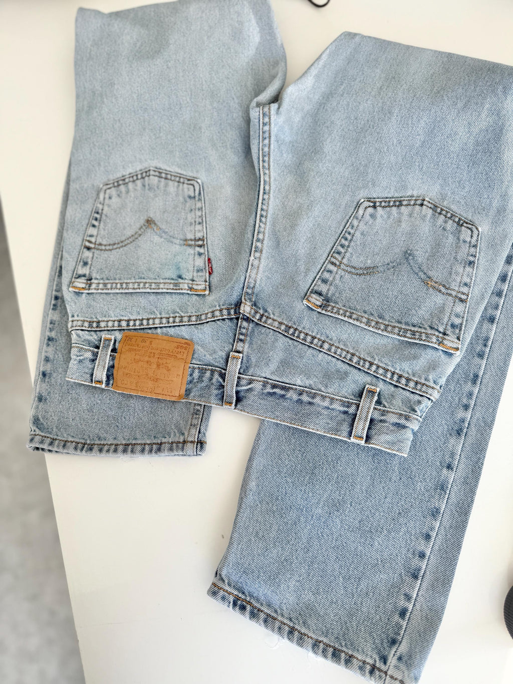 Levis 505 vintage w28/29 L31 light blue 505s made in Columbia straight leg jeans 501 28”/29” waist hols