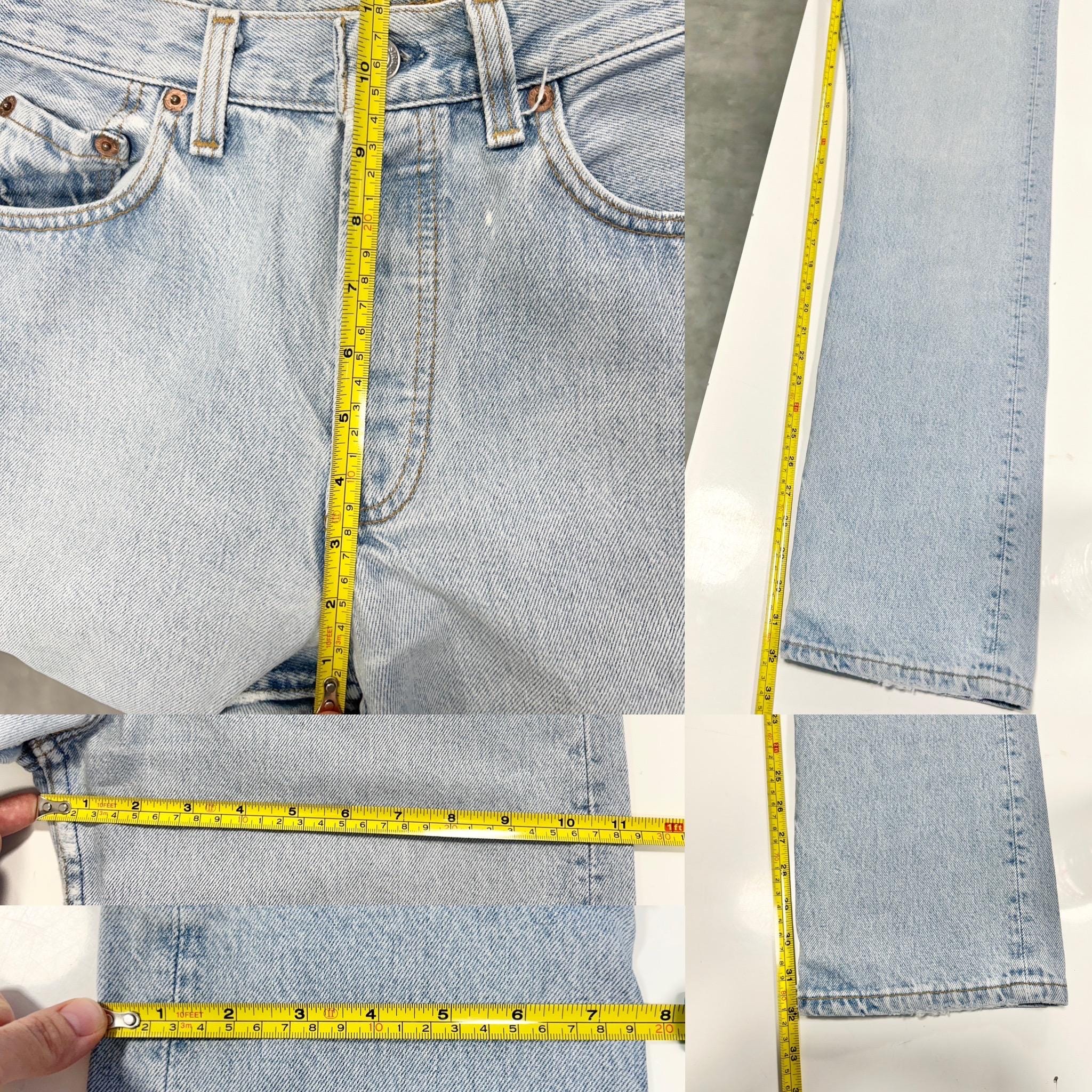 Levis 501 vintage w28 L31 Levi’s light blue faded stonewash straight leg 90s Levi’s USA 501 vintage Levi’s available