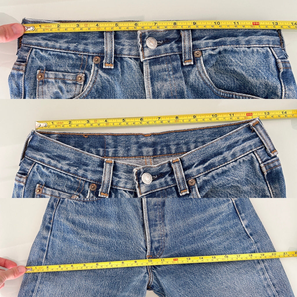 Levis 501 vintage w25 L27 Levi’s faded dark blue made in 80s straight leg 501 vintage Levi’s 501