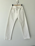 W25 L31 Levis 501 vintage 24-25” measured waist off white made in UK 90s hol