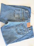 Levis 501s  vintage w30 L26 medium blue 501s made in USA 80s straight leg jeans 501 28”/30” waist