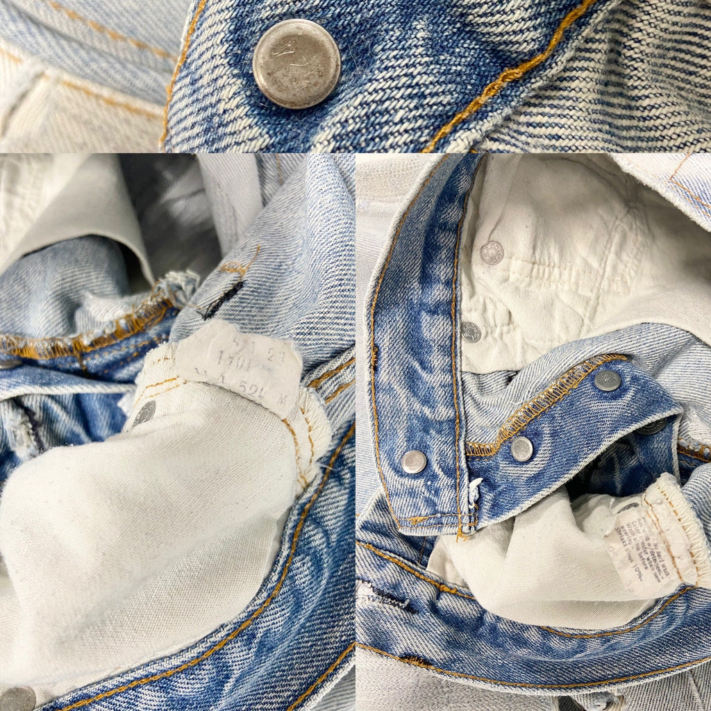 w25 L33 Distressed faded Selvedge redline Levi’s 501 Vintage 80s Levi’s 501