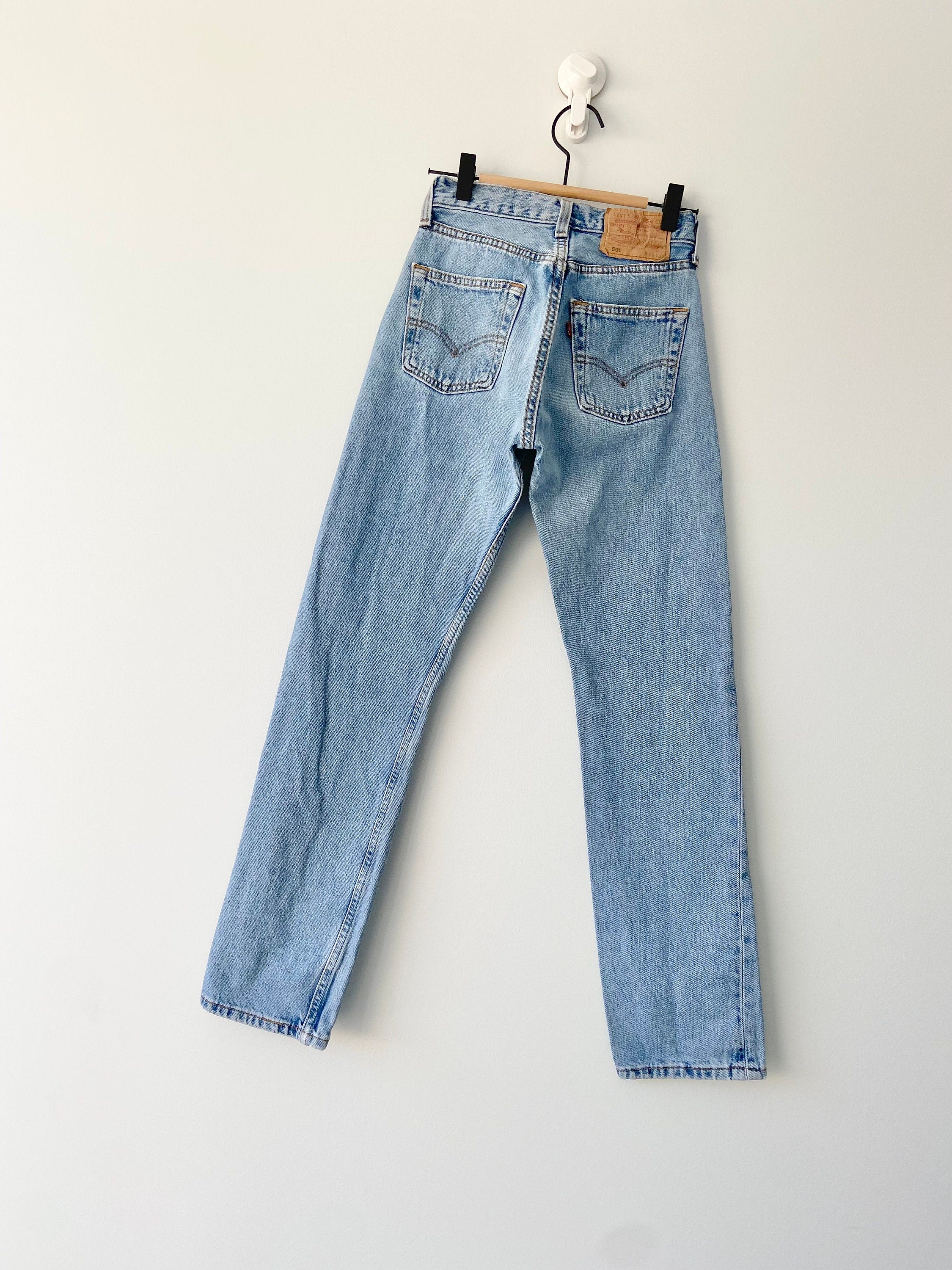 Levis 501 jeans w23 L29 USA light blue stone wash vintage 501 Levis vintage