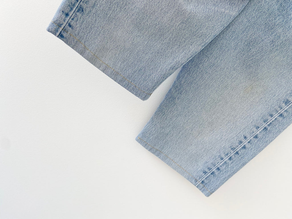 w25 Vintage Levi’s 501 light blue shorts made in Poland 90s