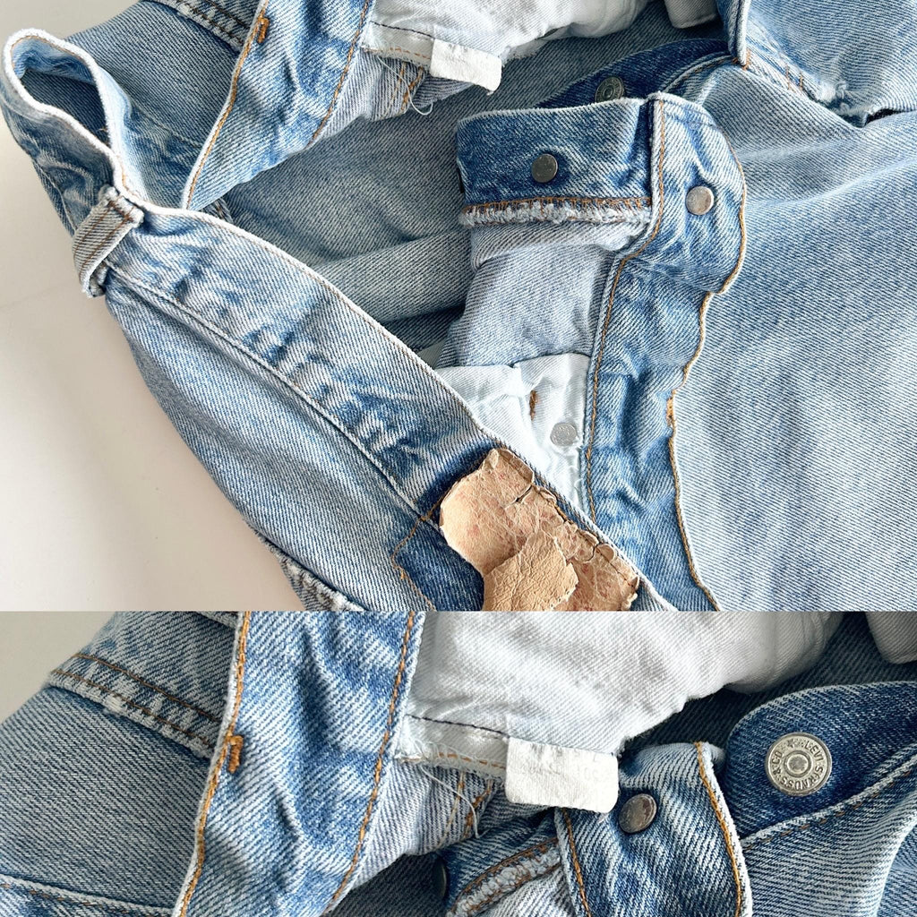 Levis 501 vintage w36 L29 Levi’s 80s faded straight leg jeans made in USA 501 vintage 501 35”/36” waist decuk