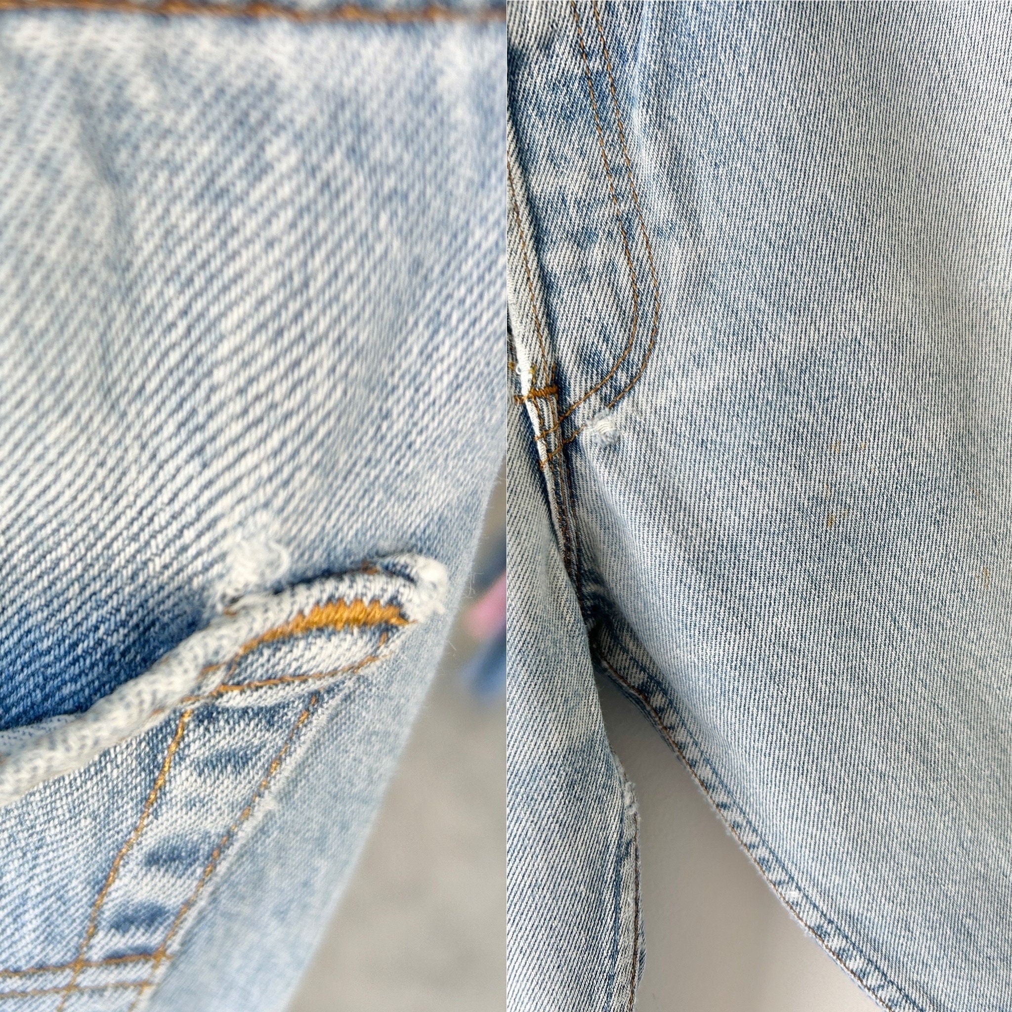Soft Levis 501 vintage w31 L28 Levi’s light blue faded blue made in U.K. 90s straight leg 501 vintage Levi’s 501