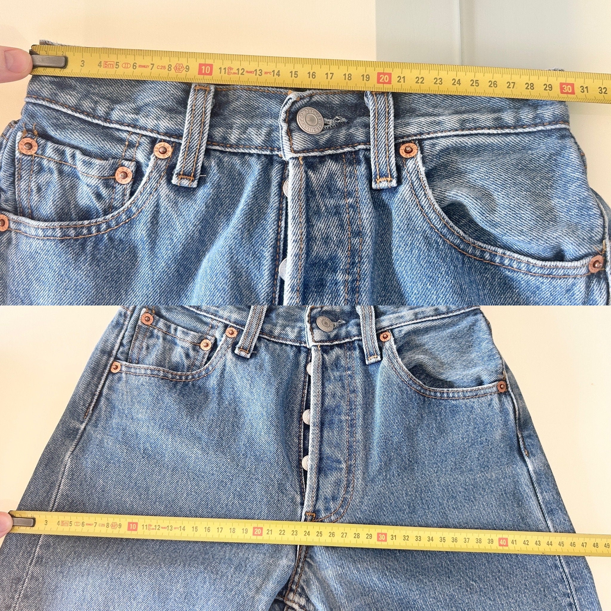 Levis 501 vintage w23 L31 Levi’s 501 faded medium blue 90s Levi’s blue faded blue straight leg blue 501 vintage blue 501 worn vintage Levi’s