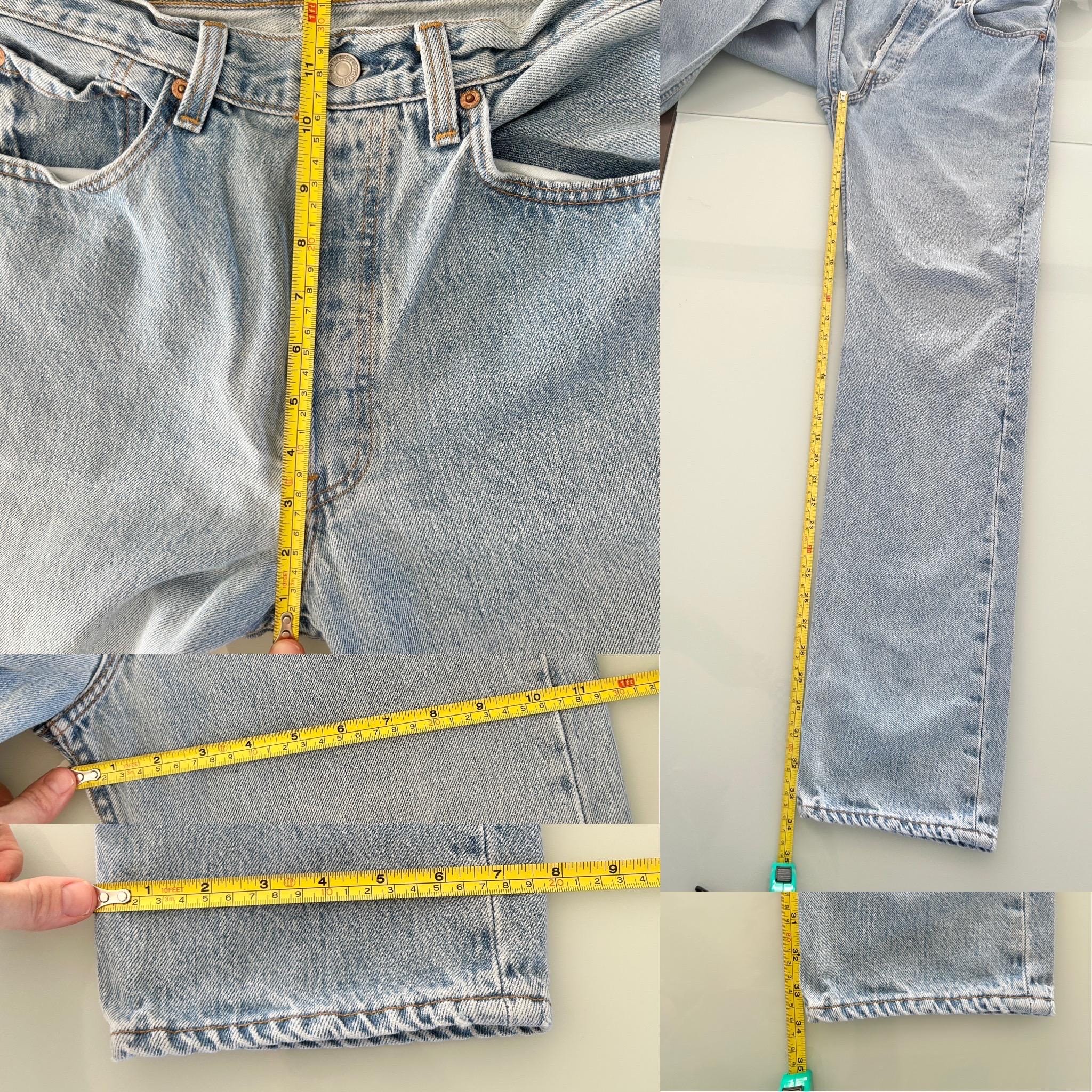Levis 501 vintage w30 L33 Levi’s light blue fade straight leg USA 90s Levi’s 501 vintage 501  30”29” waist