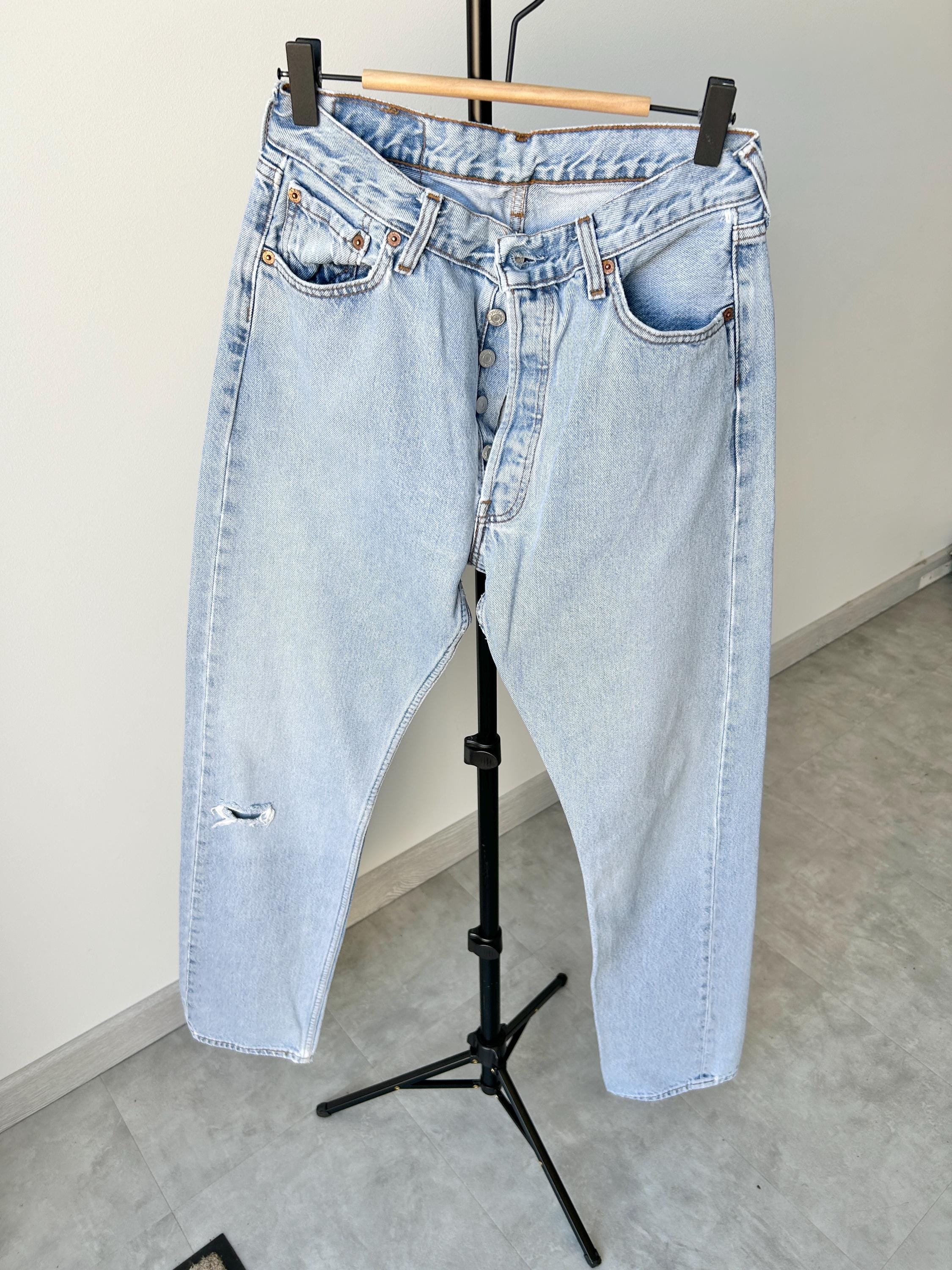 Levis 501 vintage w27 L33 Levi’s light faded denim straight leg Levi’s 501 90s vintage 501  (27”/26” waist)