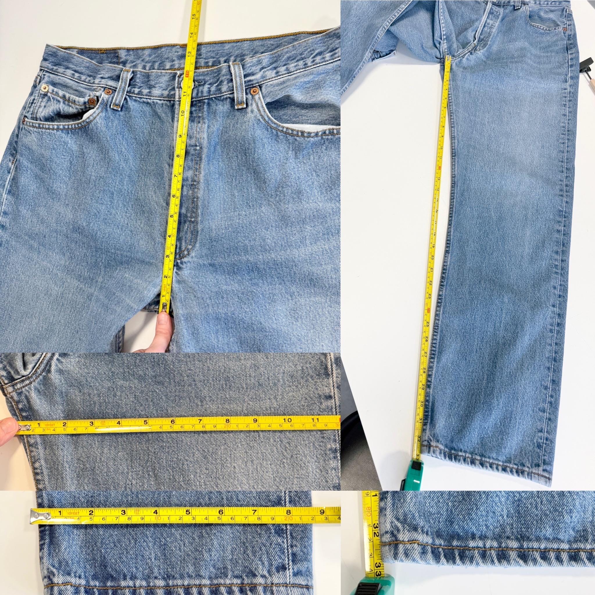 Levis 501 vintage w32 L32 medium blue wallet mark made in Poland 501s straight leg jeans 501 31”/32” waist