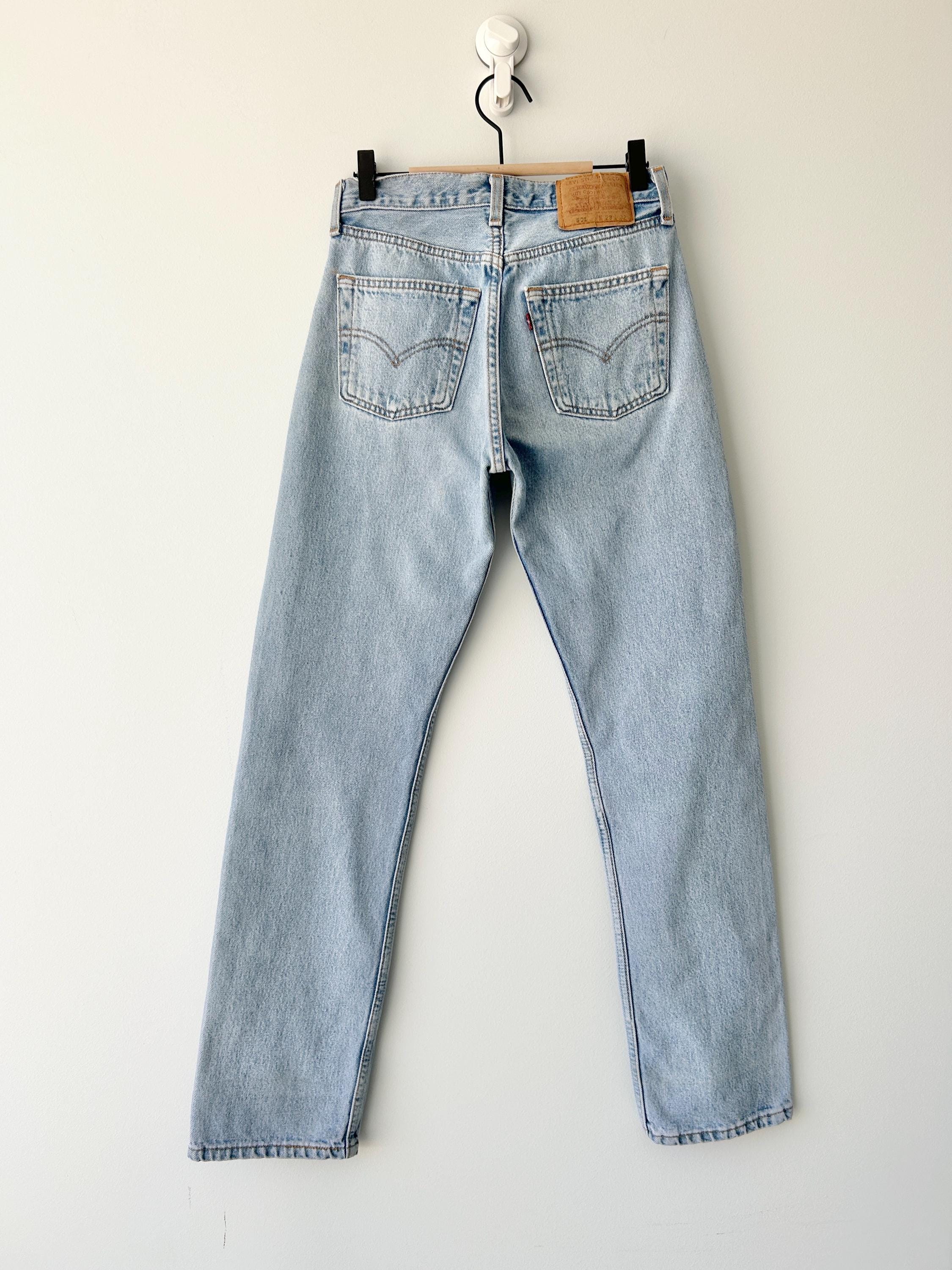 Levis 501 vintage w26 L31 Levi’s faded light blue straight leg Levi’s 501 90s USA vintage Levi’s 501  (25/26 waist)