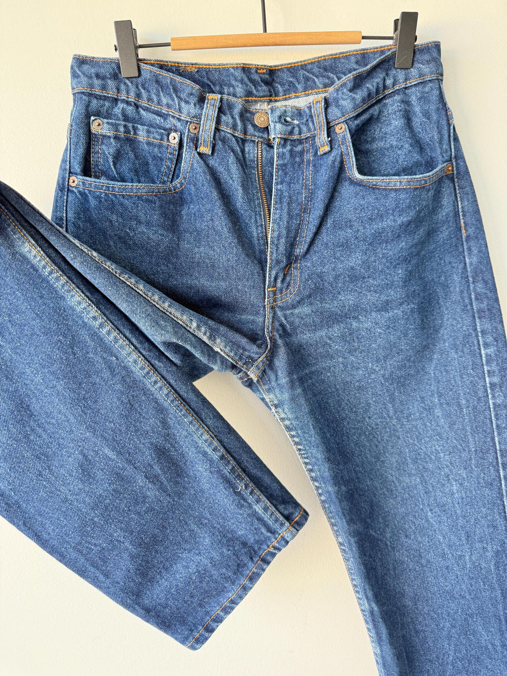 W30 L32 vintage Levis 505 29-30” measured waist raw blue denim made in early 90s